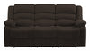 40" Contemporary Brown Fabric Sofa