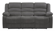 40" Contemporary Grey Fabric Sofa