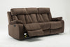 40" Modern Brown Fabric Sofa