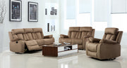 120" Modern Beige Fabric Sofa Set
