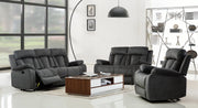 120" Modern Grey Fabric Sofa Set