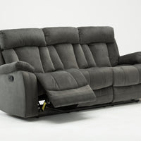 40" Modern Grey Fabric Sofa