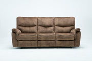 40" Elegant Light Brown Fabric Sofa