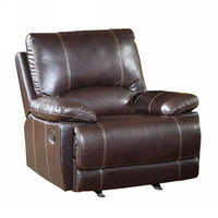 42" Brown Stylish Leather Reclining Chair