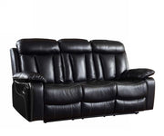 42" Sturdy Black Leather Sofa