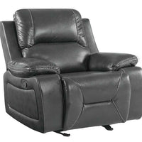 40" Classy Grey Leather Chair