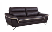 36" Charming Brown Leather Sofa