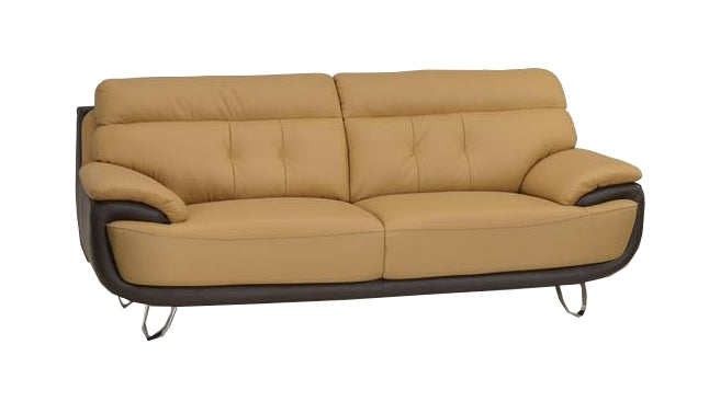 37" Fascinating Two-Tone Leather Sofa