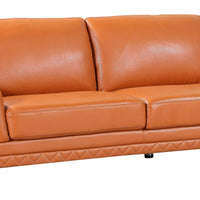 32" Lovely Camel Leather Sofa