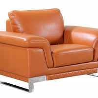 32" Lovely Camel Leather Chair