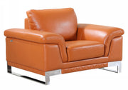 32" Lovely Camel Leather Chair