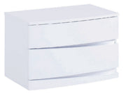 16.5" Exquisite White High Gloss Nightstand