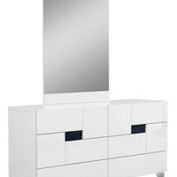 30" Superb White High Gloss Dresser'