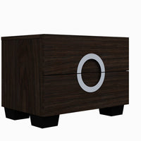 18" Refined Wenge High Gloss Nightstand