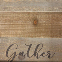 "Gather" Wood Tray