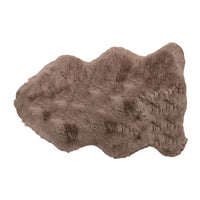Icelandic Sheepskin Single Long-Haired Rug Approx 2' X 3' - Taupe