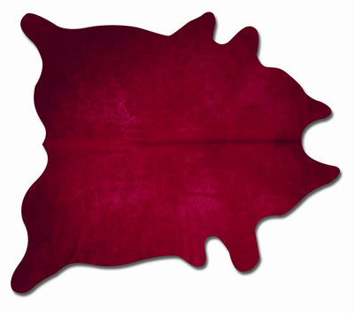 Geneva 6' X 7' Cowhide Rug - Burgundy