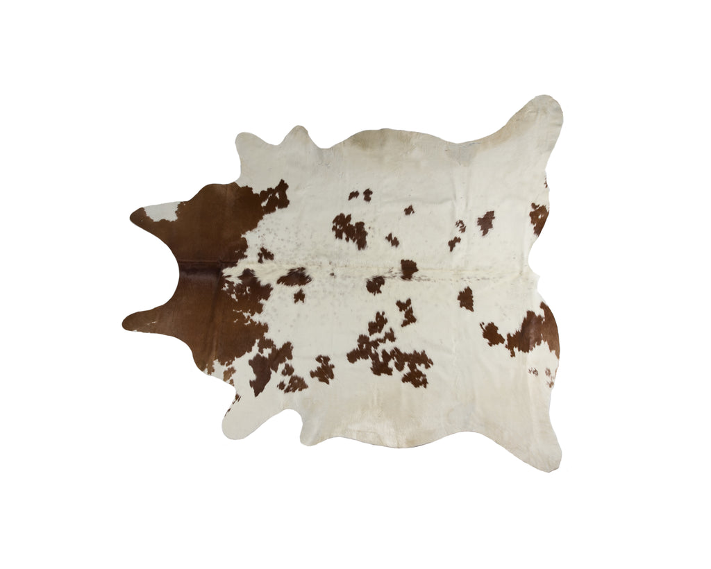 Kobe 6' X 7' Cowhide Rug - White & Brown