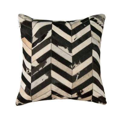 Torino Classic Large Chevron Cowhide Pillow 22