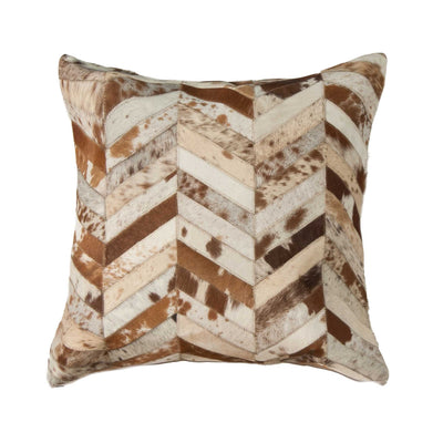 Torino Classic Large Chevron Cowhide Pillow 22