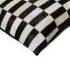 Torino Classic Large Linear Cowhide Pillow 22" X 22" - Black-White