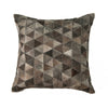 Torino Classic Large Mosaik Cowhide Pillow 22" X 22" - Grey