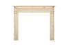 64" Unfinished Wood Mantel Shelf
