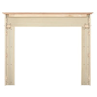 72" Graceful Unfinished Wood Mantel Shelf