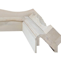 77" Contemporary Unfinished Wood Mantel Shelf