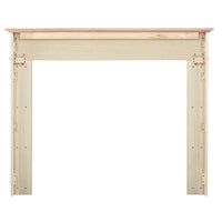 73.5" Modern Unfinished Wood Mantel Shelf