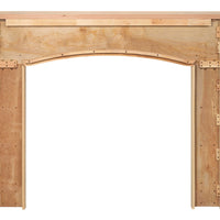 76.5" Modern Unfinished Wood Mantel Shelf