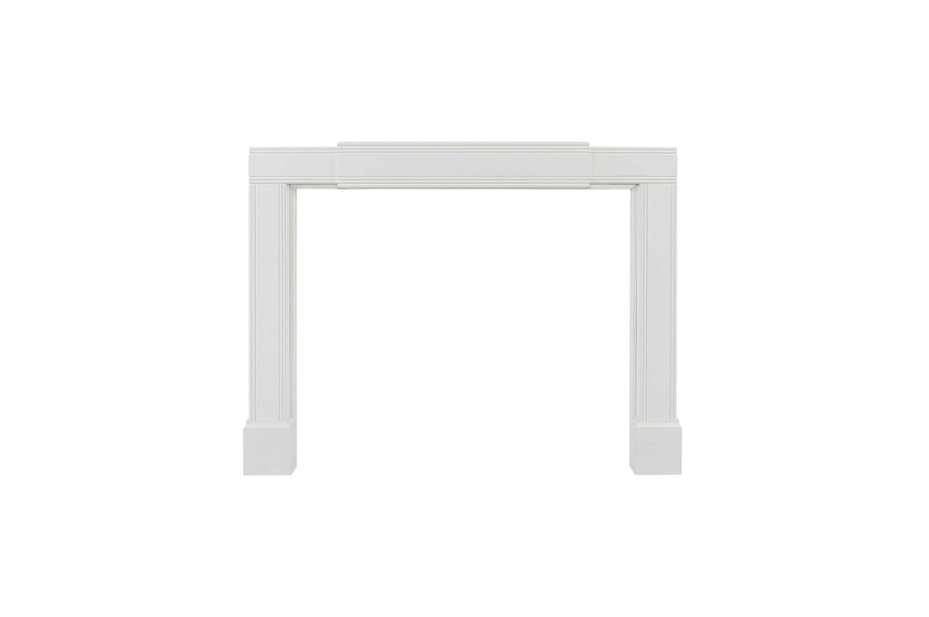 48-80" Modern White MDF Mantel Shelf
