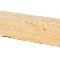 48" Elegant Unfinished Pine Wood Mantel Shelf