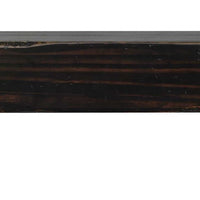 60" Sophisticated Espresso Rustic Distressed Pine Wood Mantel Shelf