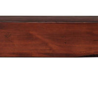 72" Modern Rustic Cherry Distressed Pine Wood Mantel Shelf