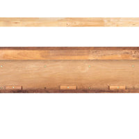 72" Graceful Distressed Rustic Cherry Wood Mantel Shelf