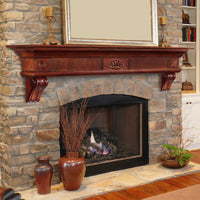 60" Classic Unfinished Wood Mantel Shelf