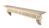 60" Classic Unfinished Wood Mantel Shelf