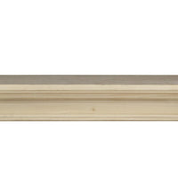 72" Contemporary Unfinished Wood Mantel Shelf
