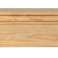 48" Sophisticated Unfinished Pine Wood Mantel Shelf