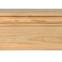 60" Classic Unfinished Pine Wood Mantel Shelf