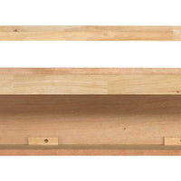 60" Classic Unfinished Pine Wood Mantel Shelf