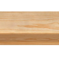 60" Classic Unfinished Pine Wood Mantel Shelf