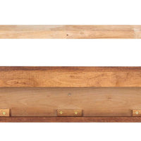 48" Contemporary Distressed Cherry Wood Mantel Shelf