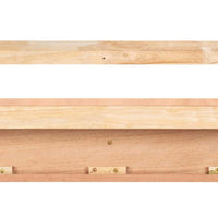 60" Elegant Unfinished Wood Mantel Shelf