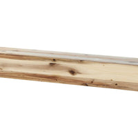 60" Sophisticated Natural Wood Mantel Shelf