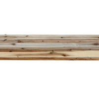 60" Sophisticated Natural Wood Mantel Shelf