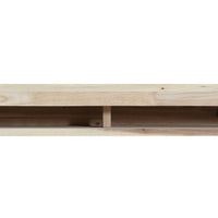 60" Sophisticated Weathered Grey Wood Mantel Shelf
