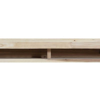 72" Graceful Weathered Grey Wood Mantel Shelf