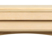 60" Contemporary Unfinished Wood Mantel Shelf